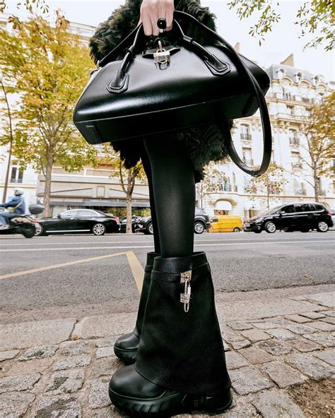 givenchy shark boots 2021|Givenchy shark lock biker boots.